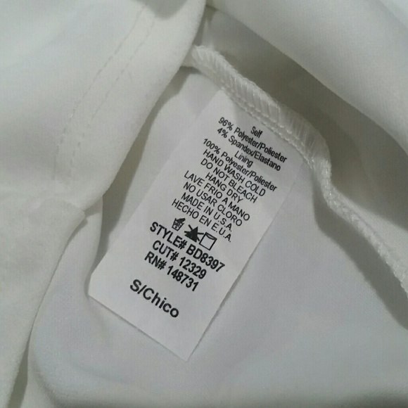 White Cold Shoulder Dress - Picture 6 of 6